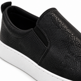 Women Slip-On Sneakers With Metallic Pattern