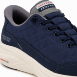 Men Quilted Lace Up Casual Shoes