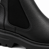 Leather Texture Chelsea Boots