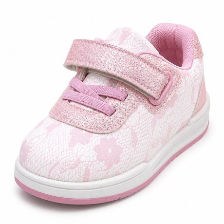 Casual patterned sneakers with glitter details