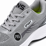 Mesh running shoes with lightweight sole