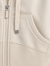 Women Zip-Up Hoodie With Drawstring Hood