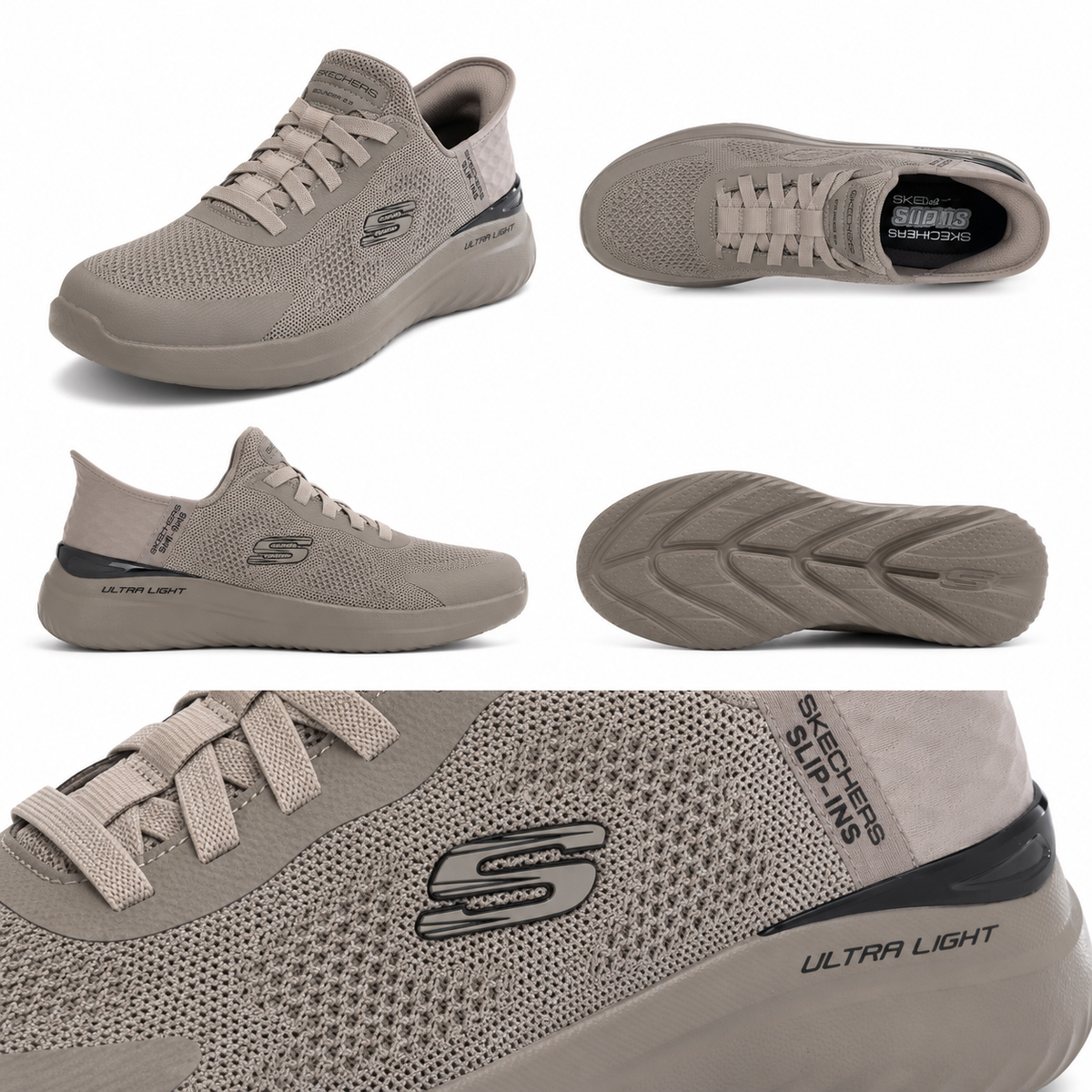 Mesh Slip On Walking Shoes
