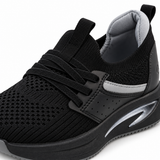 Knit Sneakers With Elastic Laces