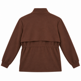 Drawstring Waist Casual Jacket