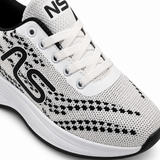 Knit Lace-Up Sneakers