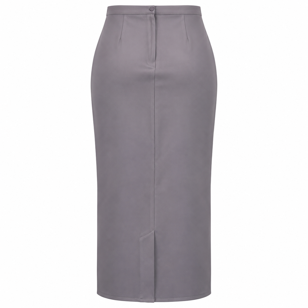 Long Straight Skirt With Front Slit