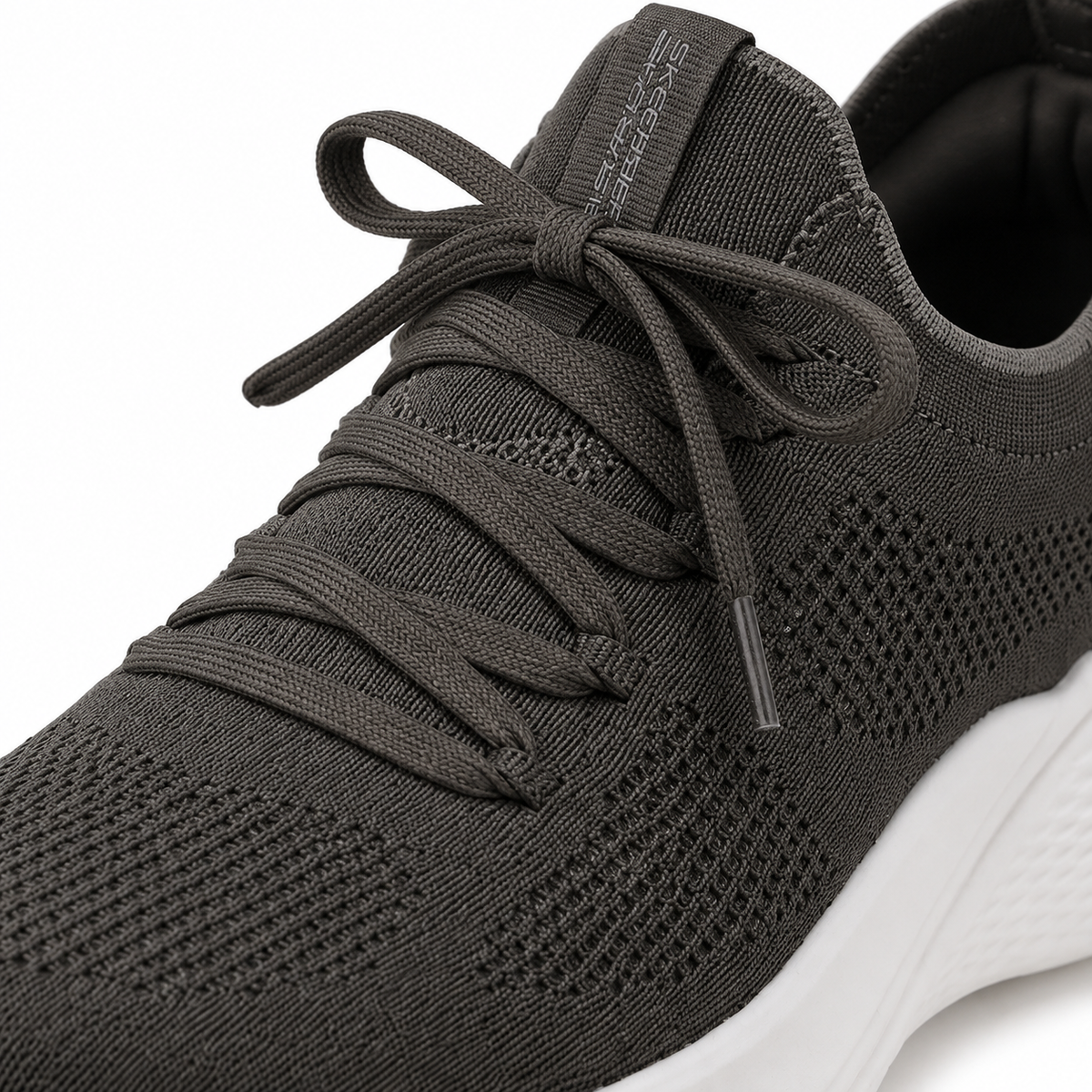 Men Knit Lace Up Sports Shoes