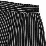 Striped Wide Leg Elastic Waist Pants