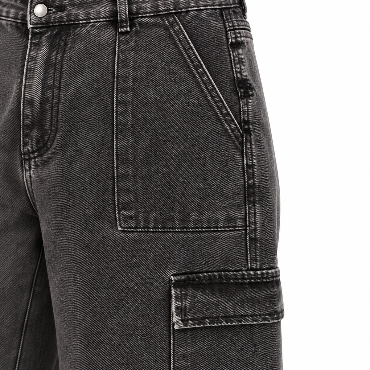 Wide Leg Cargo Jeans
