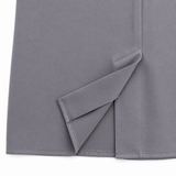 Long Straight Skirt With Front Slit