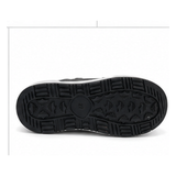 Boys sports sneakers with hook-and-loop strap and laces
