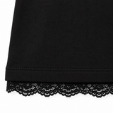 Lace Trim Heart Graphic Sweatshirt