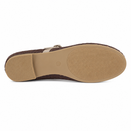 Women Perforated Mary Jane Flats