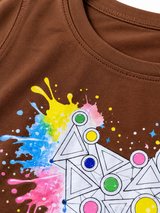Abstract Geometric Graphic T-Shirt
