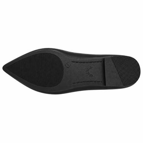 Metal Detail Pointed Toe Flats