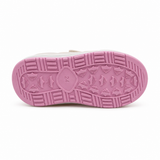 Girls sports sneakers with hook-and-loop straps and glitter details