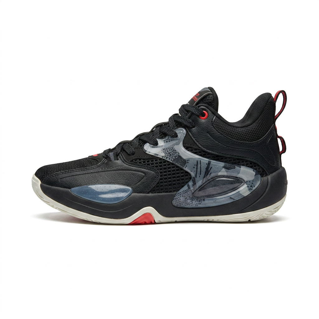 Peak Basketball Shoes With Trandlucent Side Support Panels