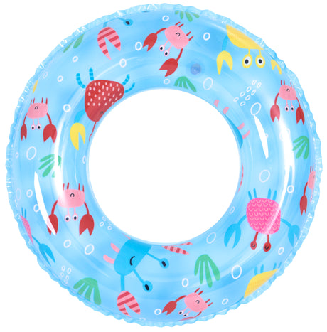 Kids Sea Creature Print Inflatable Swim Ring