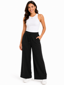 Women Drawstring Wide Leg Pants