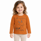 Toddler Girls Printed Long Sleeve T-Shirt
