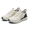 Knit Lace Up Sneakers With Heel Panel