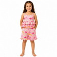 Girls Mermaid Print Camisole Top And Shorts Set