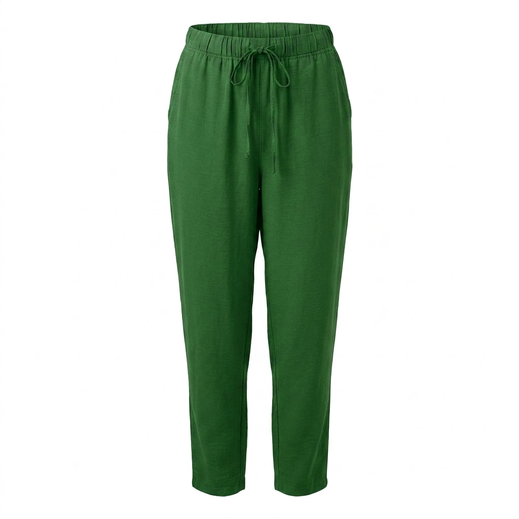 Women Drawstring Wide Leg Pants
