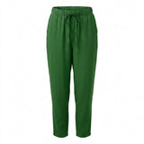 Women Drawstring Wide Leg Pants