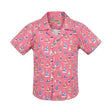 Boys Sailboat Print Short Sleeve Shirt