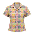 Kids Floral Patchwork Shirt And Shorts Set