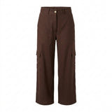 Casual Wear Women Wide Leg Cargo Pants