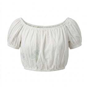 Kids Puff Sleeve Top And Wide Leg Trousers Set