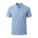 Men Short Sleeve Polo Shirt With Contrast Tip Collar