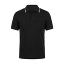 Men Short Sleeve Polo Shirt With Contrast Tip Collar