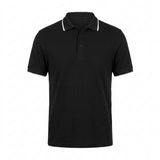 Men Short Sleeve Polo Shirt With Contrast Tip Collar