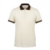 Men Short Sleeve Polo Shirt With Contrast Collar