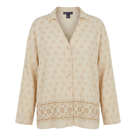 Casual Women Printed Button Front Blouse