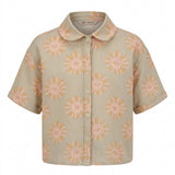 Kids Su Hine Print Shirt And Shorts Set