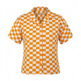 Kids Checkered Short Sleeve Shirt