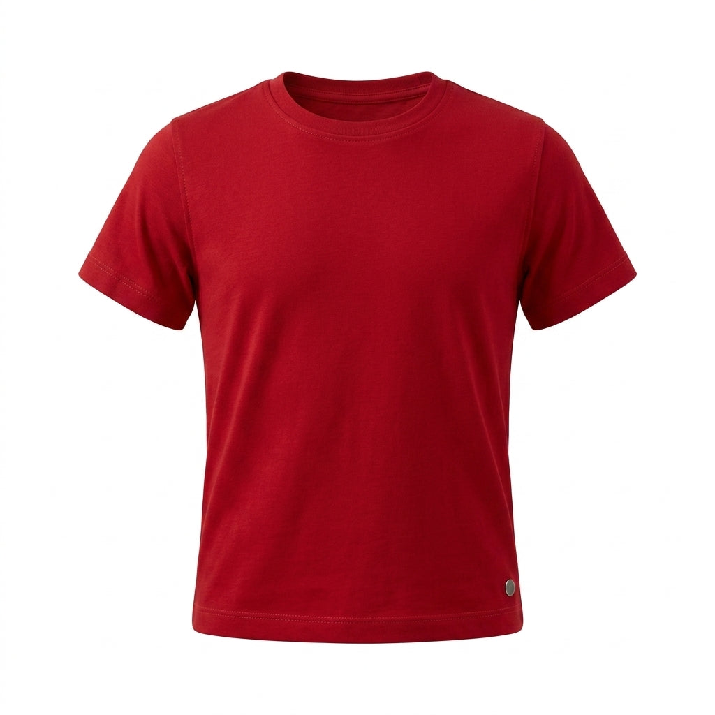 Kids Ribbed Short Sleeve T Shirt