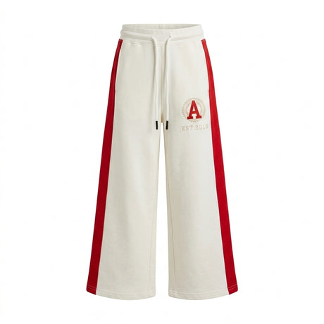 Kids Wide Leg Track Pants With Side Stripes