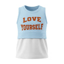 Girls Sleeveless Love Yourself Printed Top