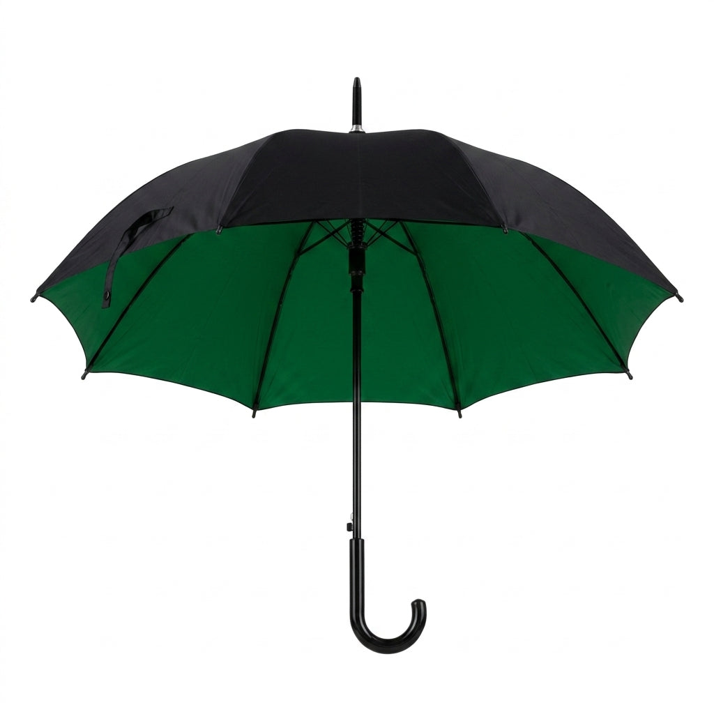 Cherry Foldable Umbrella With Curved Handle