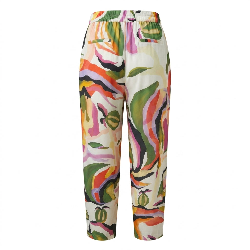 Casual Wear Women Abstract Print Wide Leg Pants