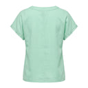 Casual Wear Women Lace Trim Henley Top