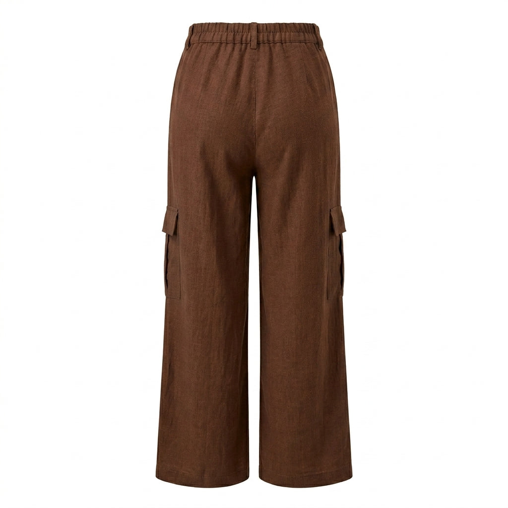 Casual Wear Women Wide Leg Cargo Pants