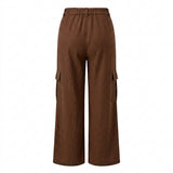 Casual Wear Women Wide Leg Cargo Pants
