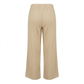 Casual Wear Women Light Textured Wide Leg Pants