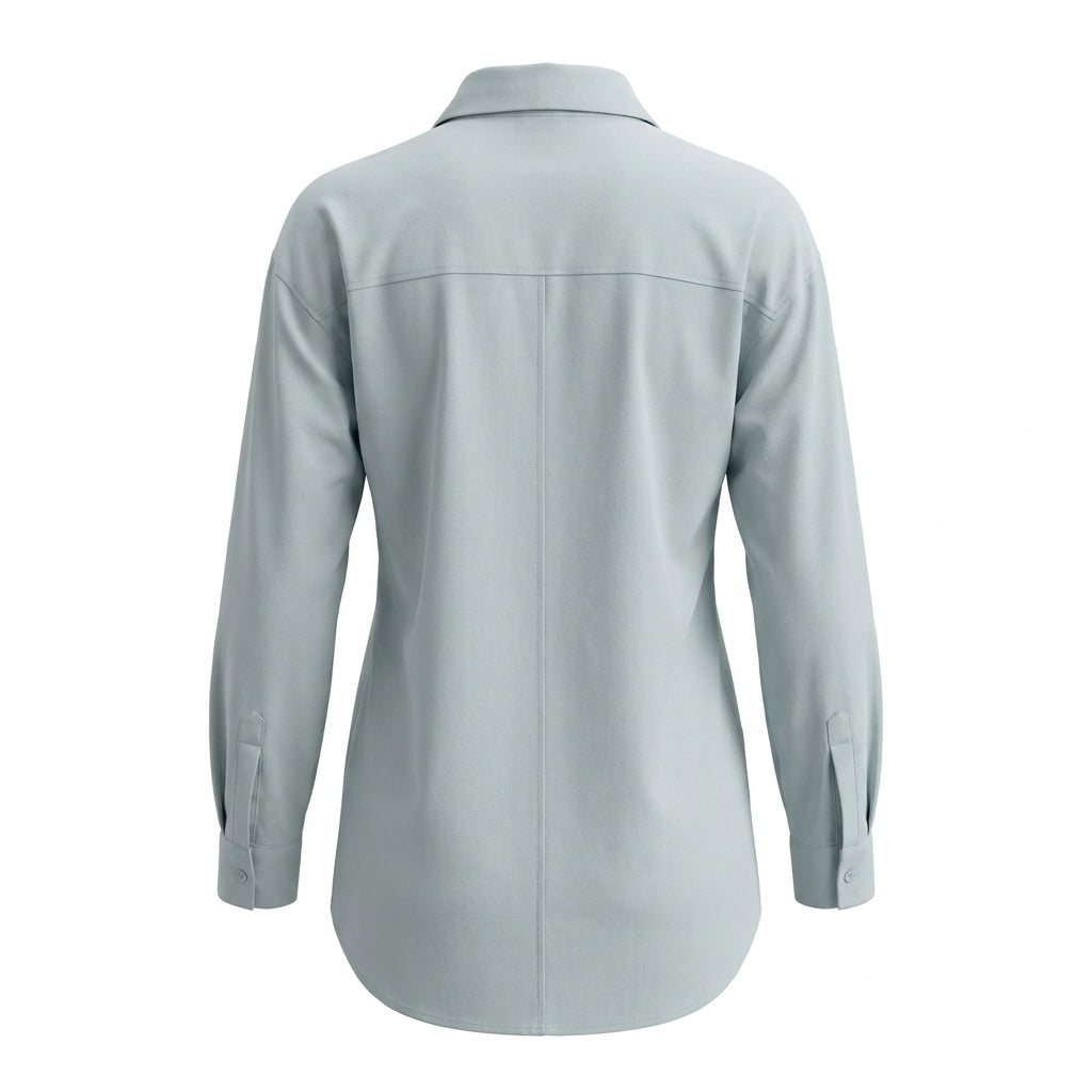 Women Oversized Button Front Shirt